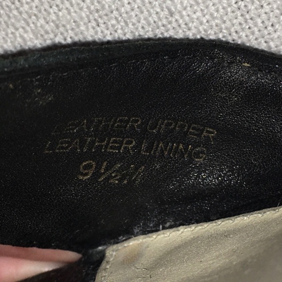 Via Spiga Espadrille Wedge Leather Sandals Black - Picture 11 of 12